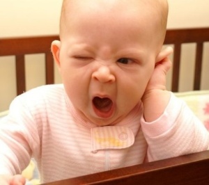 A Baby Yawning