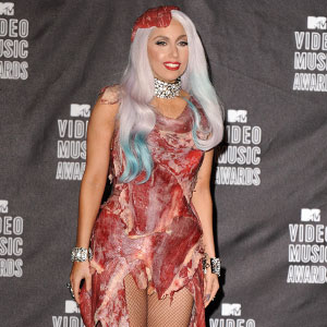 Lady Gaga in a Meat Dress